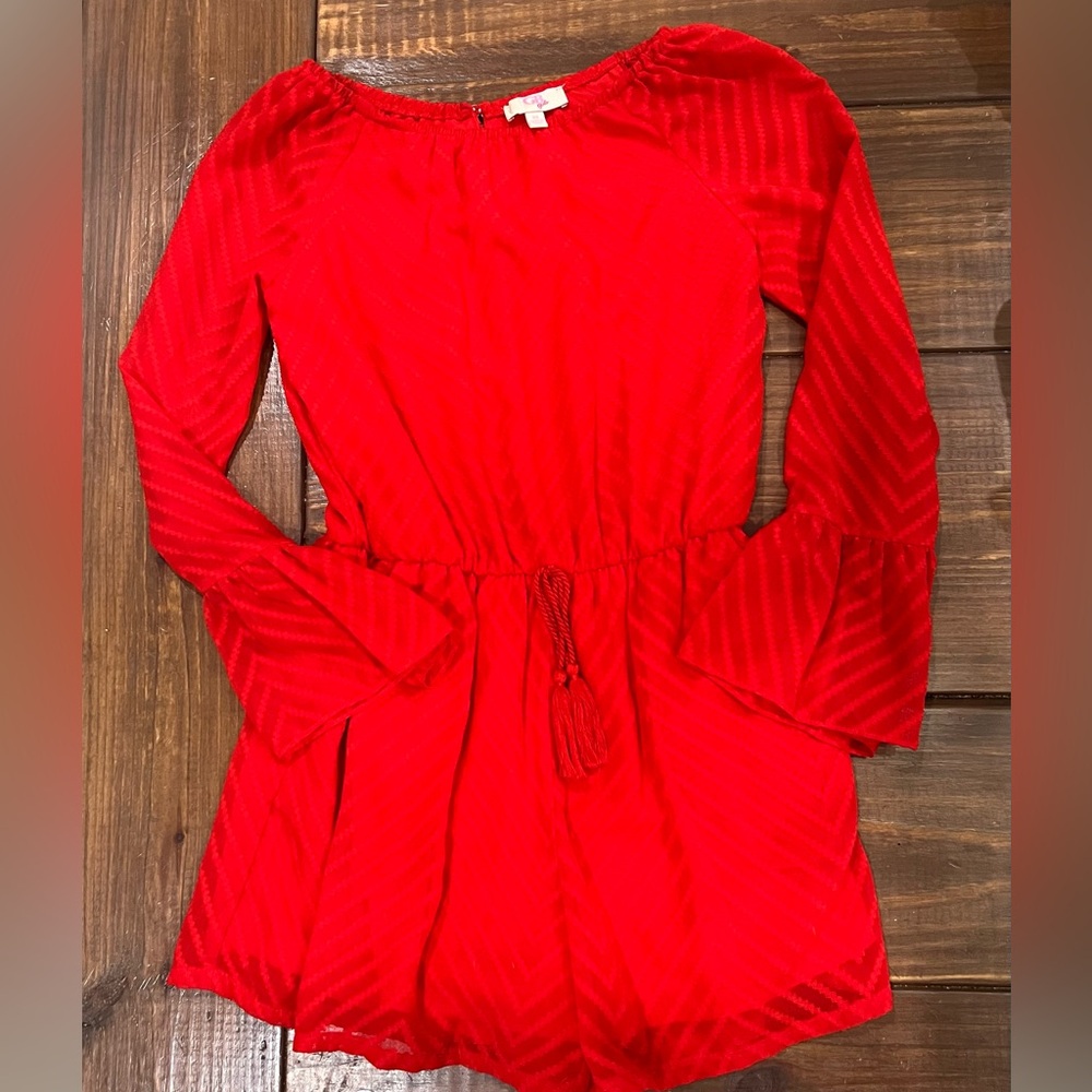 GB Girls Red Shorts Romper M
